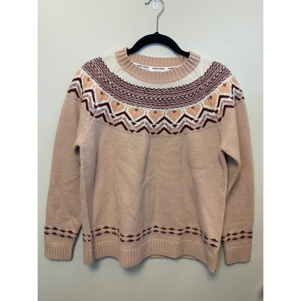 Kari Traa Sundve Knit Sweater, Pale Pink , Women's Size L
